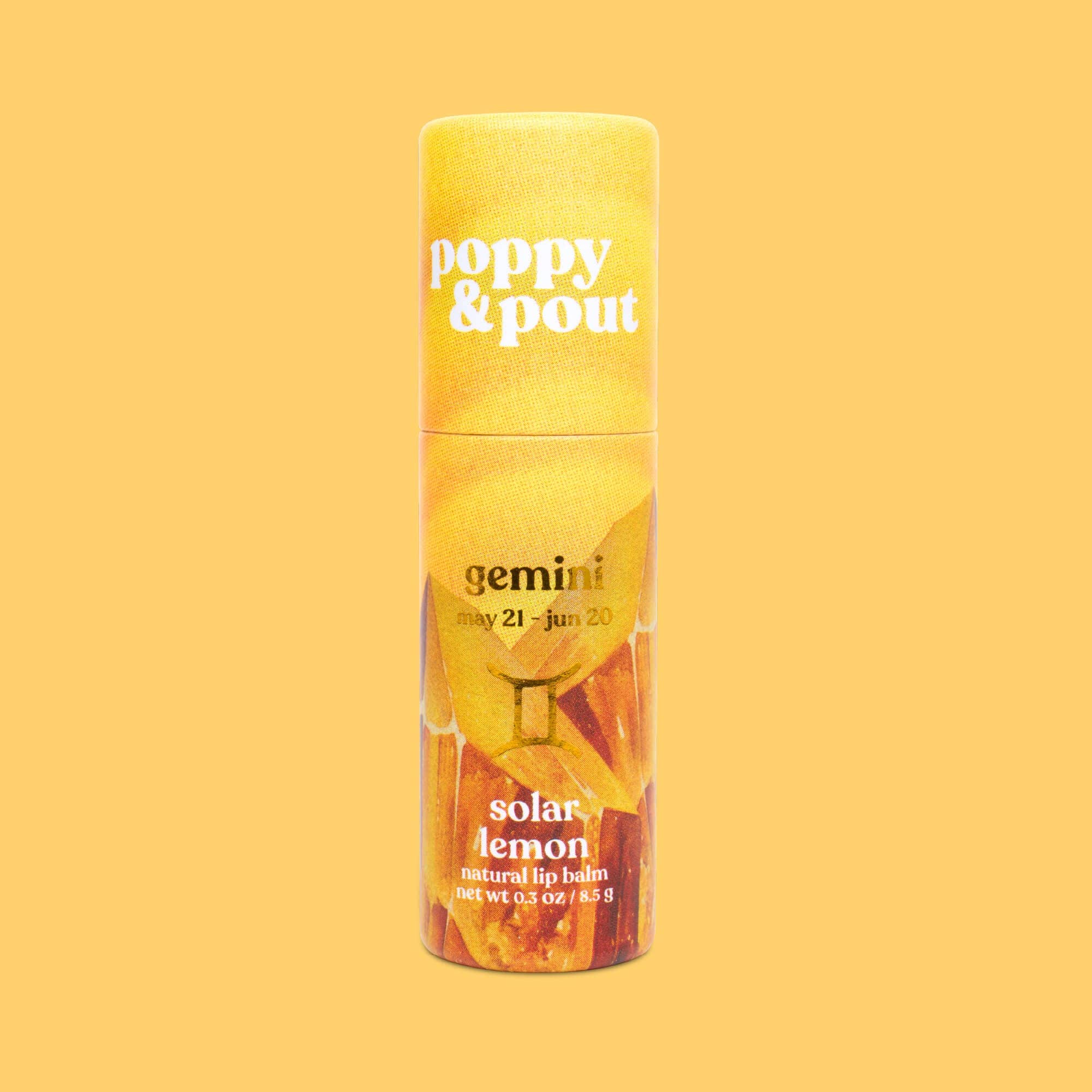 Lip Balm, Zodiac, Gemini Solar Lemon