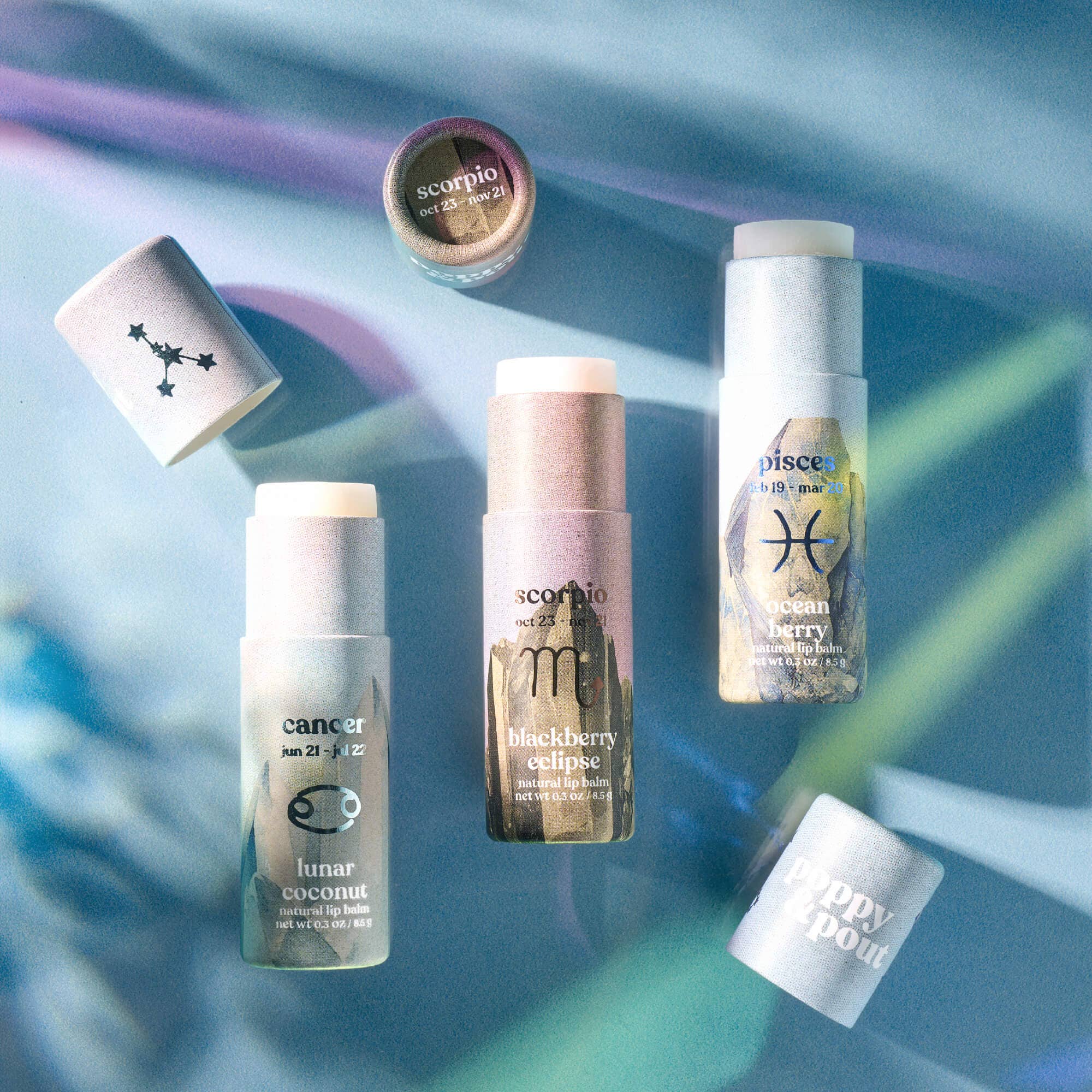 Lip Balm, Zodiac, Pisces Ocean Berry