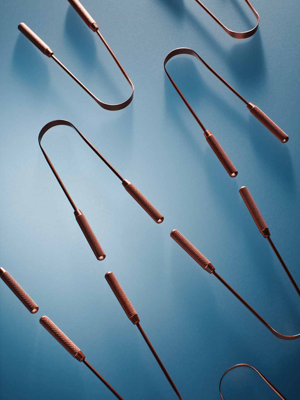 Copper Tongue Scraper +  Holder