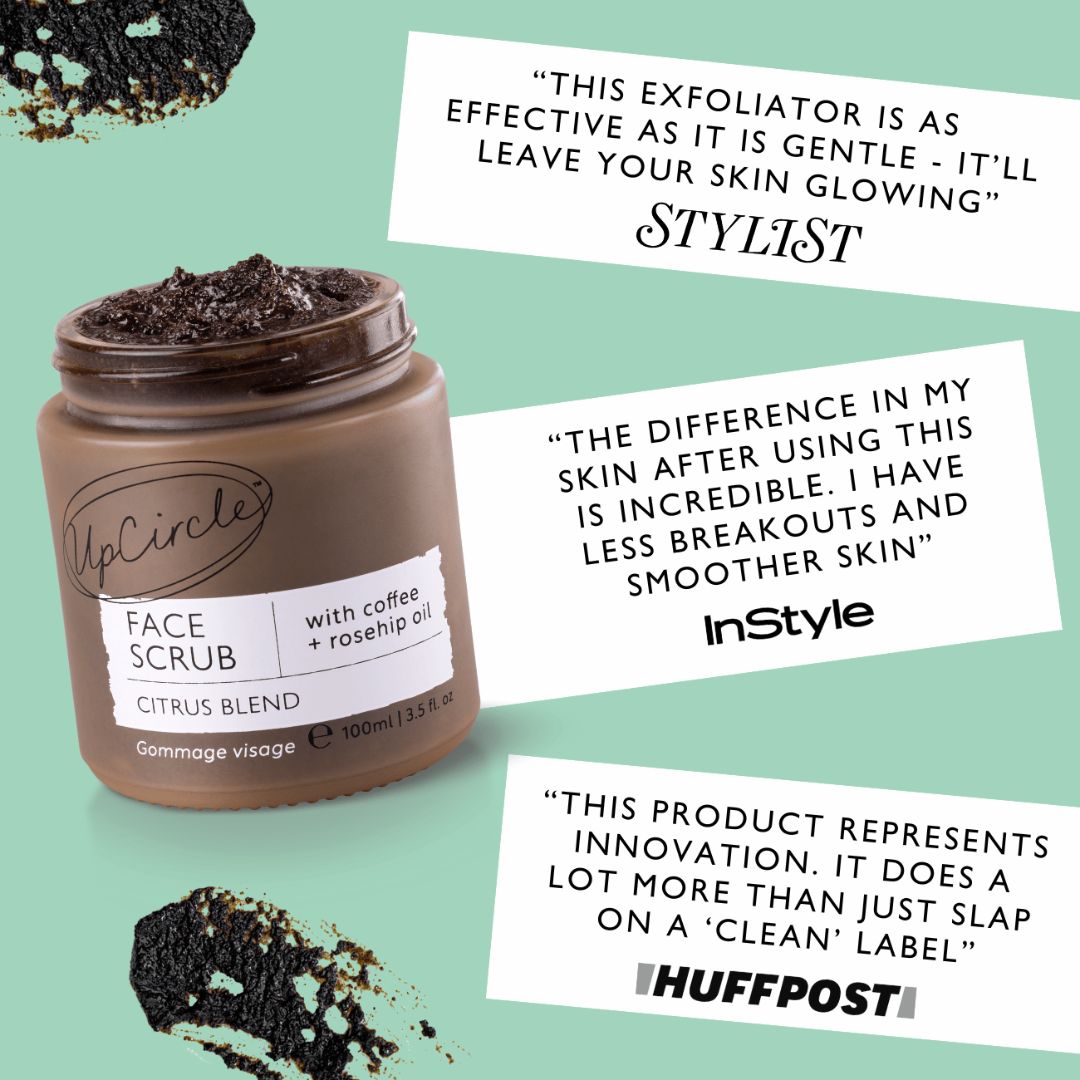 Face Scrub with Coffee + Rosehip Oil