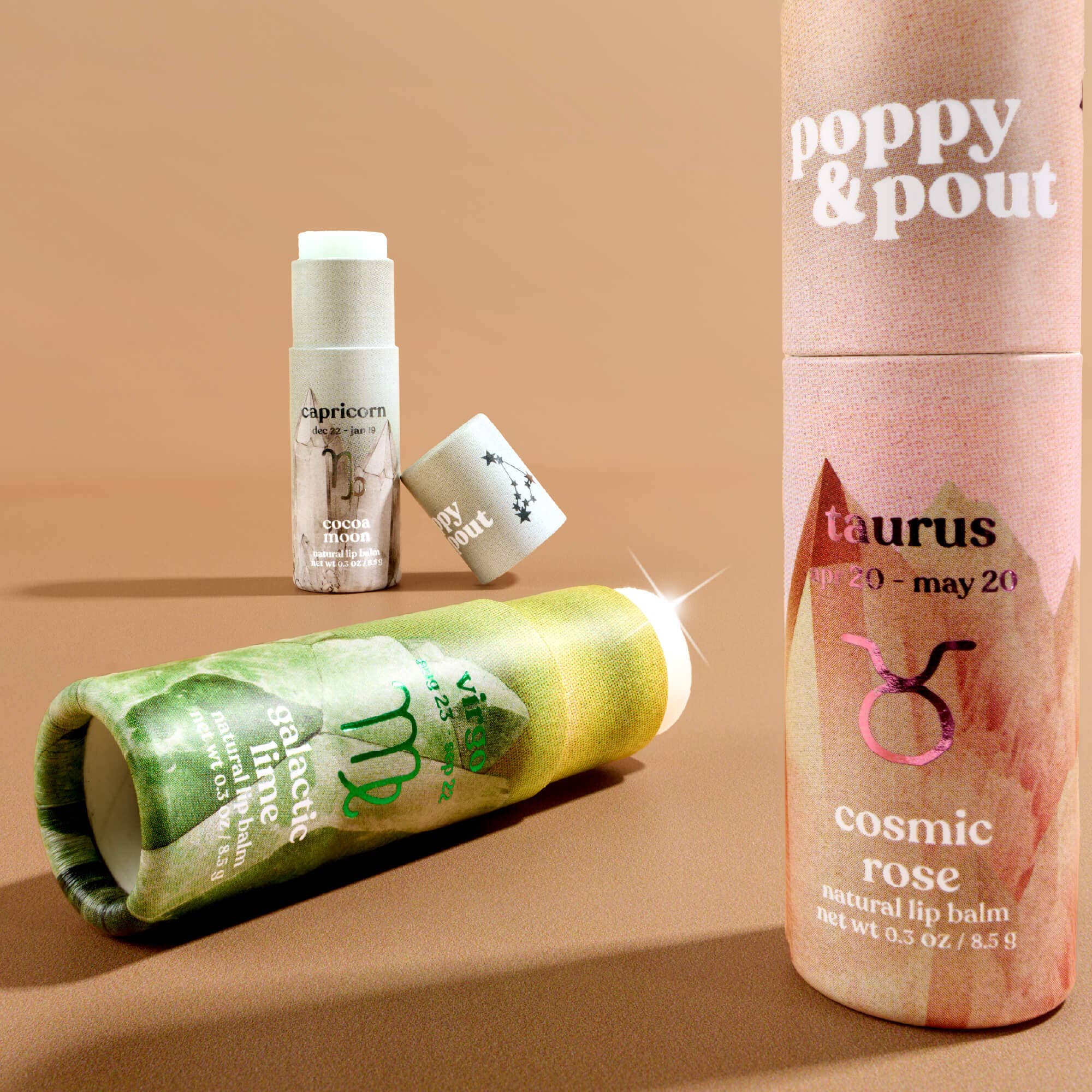 Lip Balm, Zodiac, Taurus Cosmic Rose