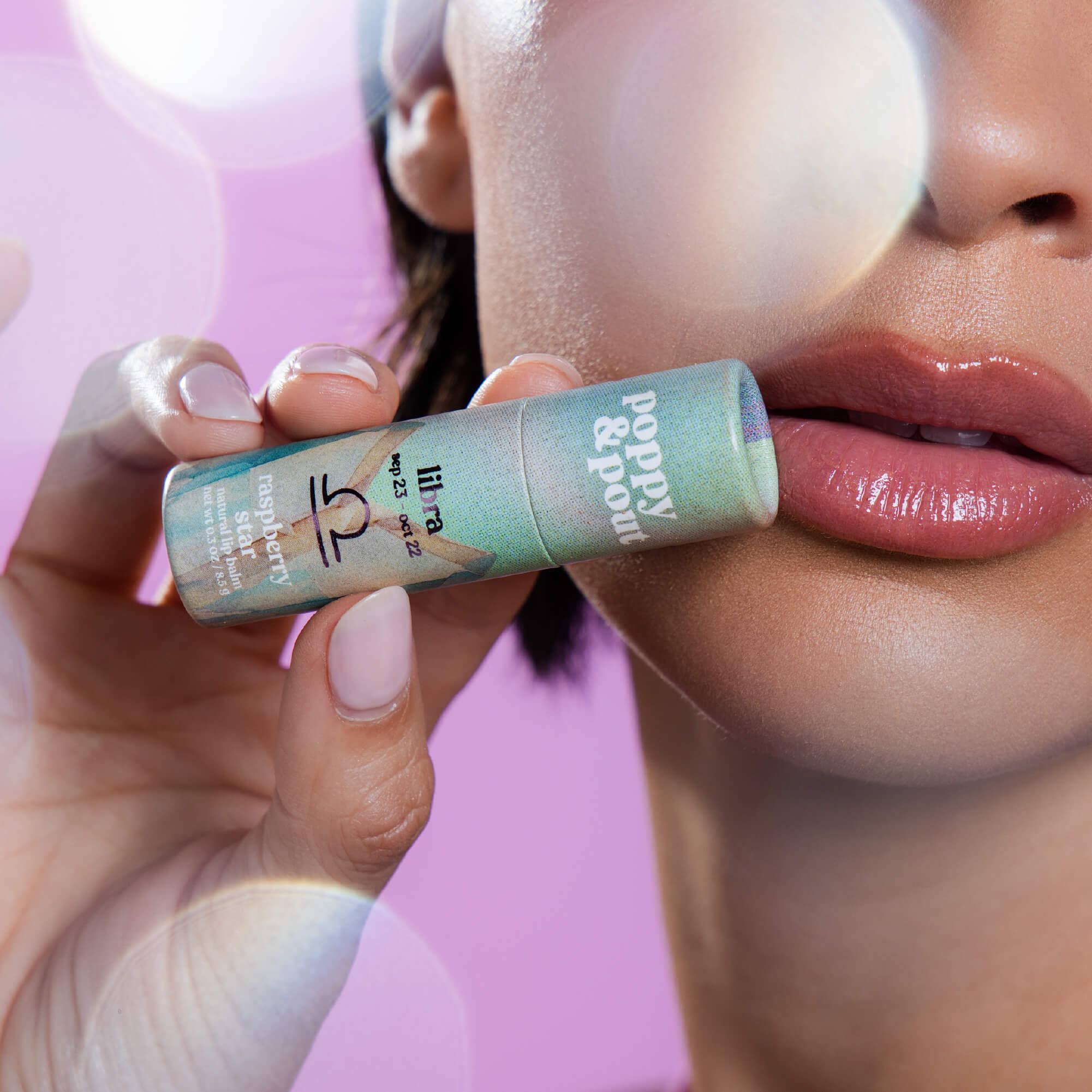 Lip Balm, Zodiac, Libra Raspberry Star