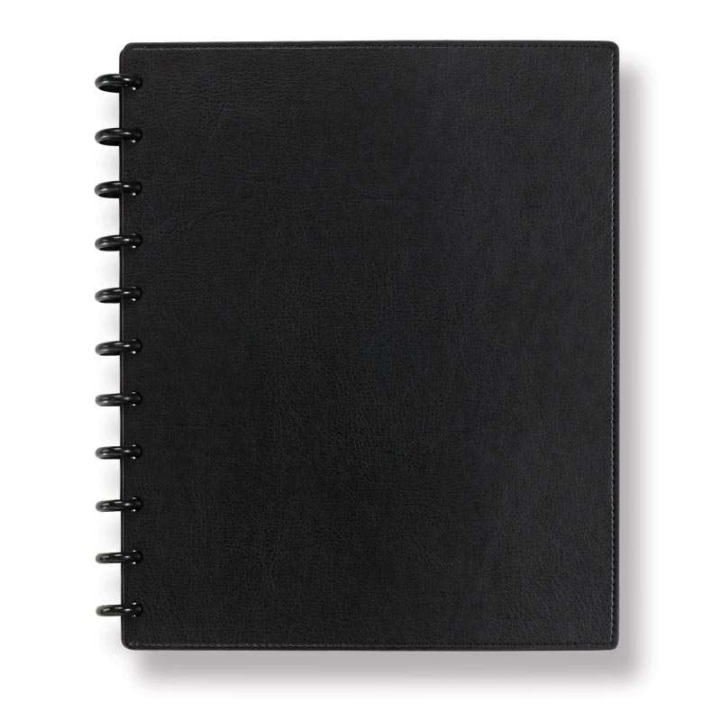 Circa Smooth Sliver Discbound Notebook with Pockets