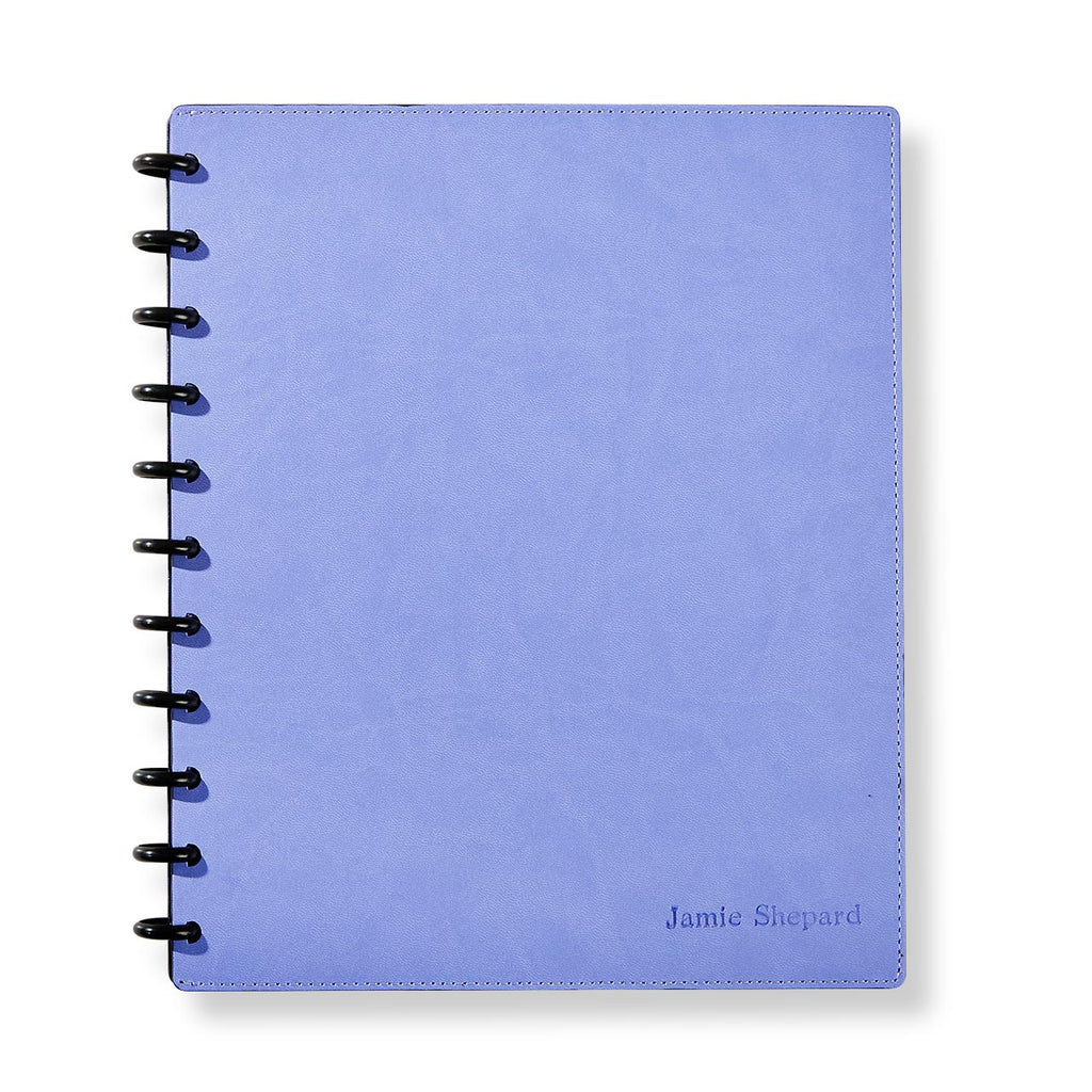 Circa Smooth Sliver Discbound Notebook with Pockets