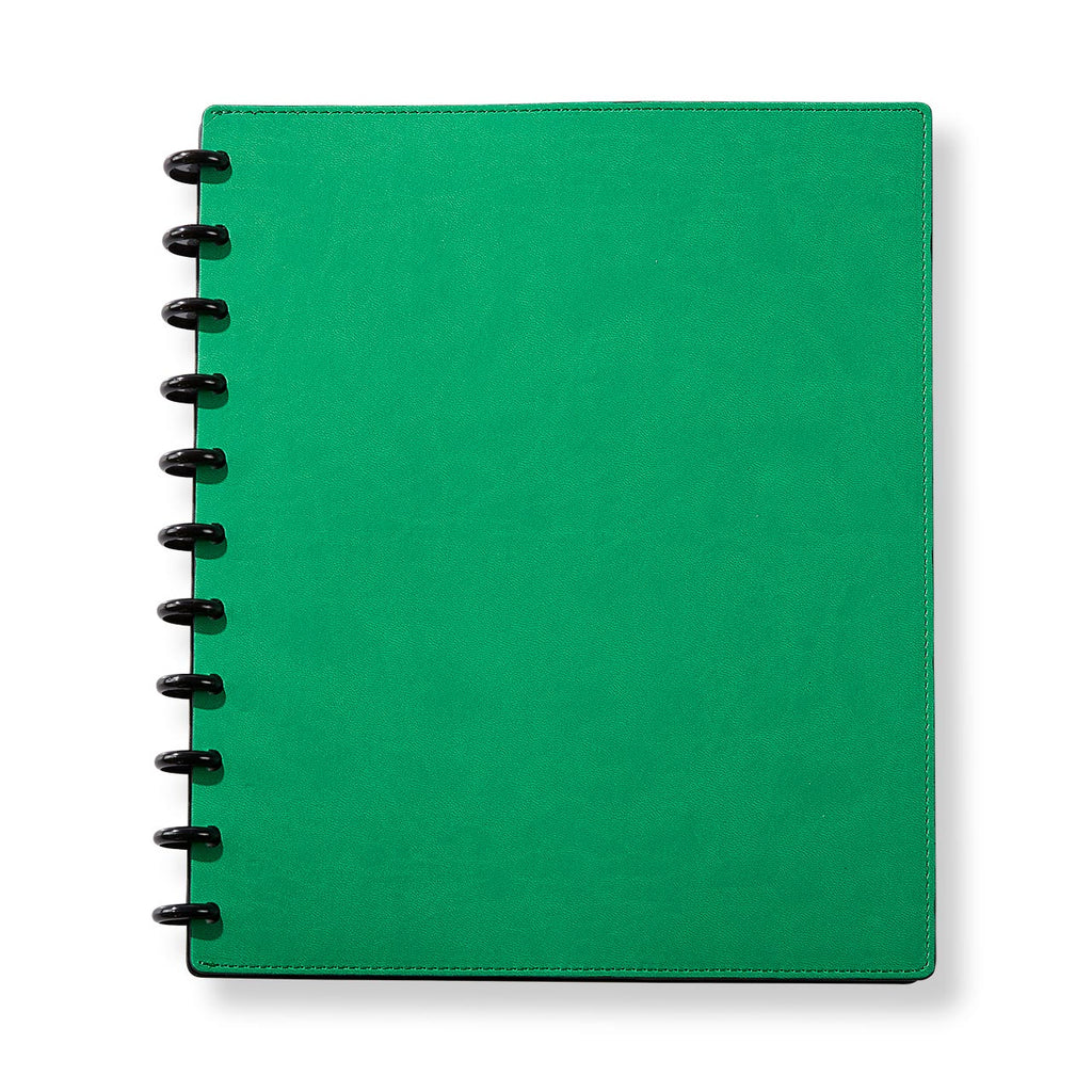 Circa Smooth Sliver Discbound Notebook with Pockets