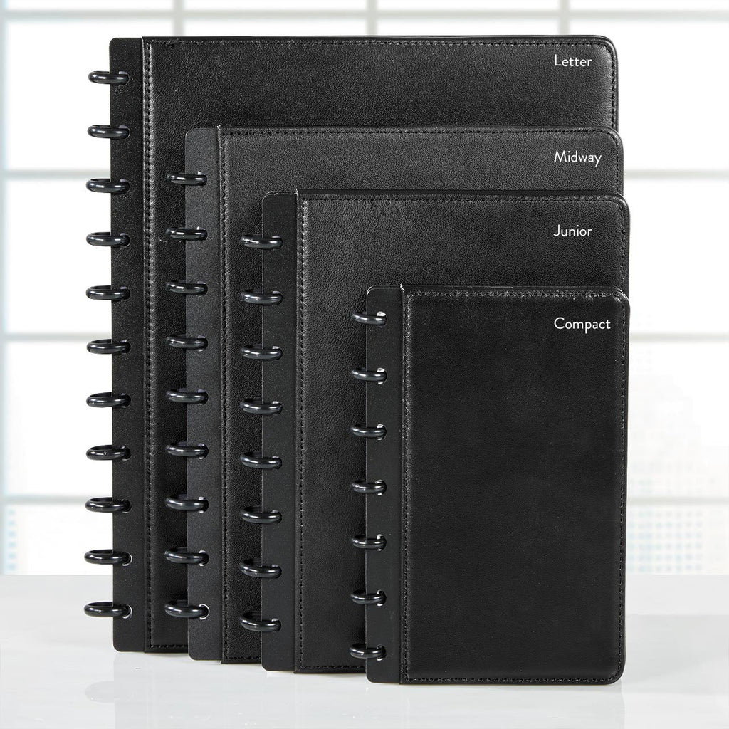 Circa Smooth Sliver Discbound Notebook with Pockets