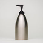 Stainless Steel Keeper Bottle with Black Pump | 16 oz