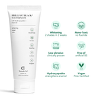 Brilliant Black® Charcoal Whitening Toothpaste with Micro-Hydroxyapatite (Fluoride-Free, Enamel Strength & Sensitive Teeth Relief)