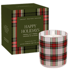 Happy Holidays Soy Candle - Boxed Tinted Glass Jar - 12 oz (Christmas)