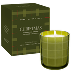 Christmas Soy Candle - Boxed Tinted Glass Jar - 12 oz