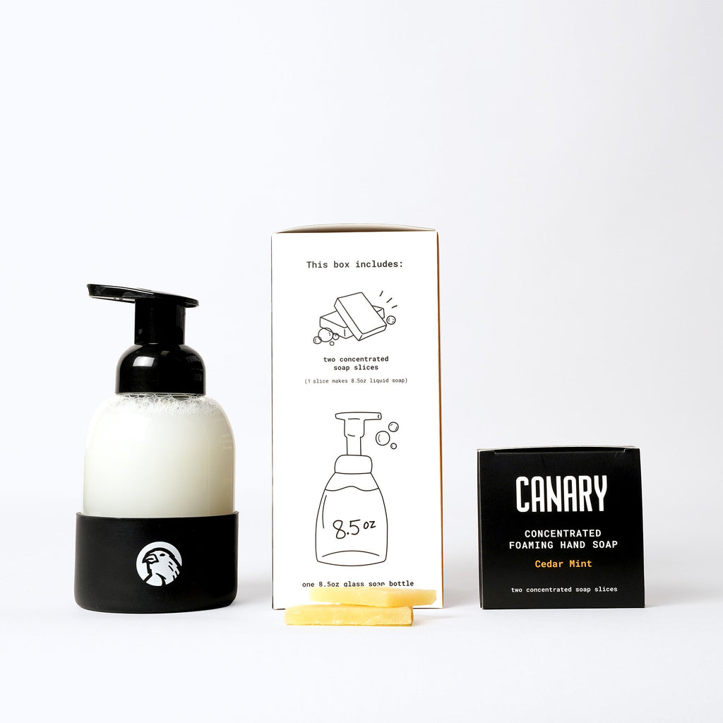 Hand Soap Starter Kit - Bottle & 2 Soap Slices