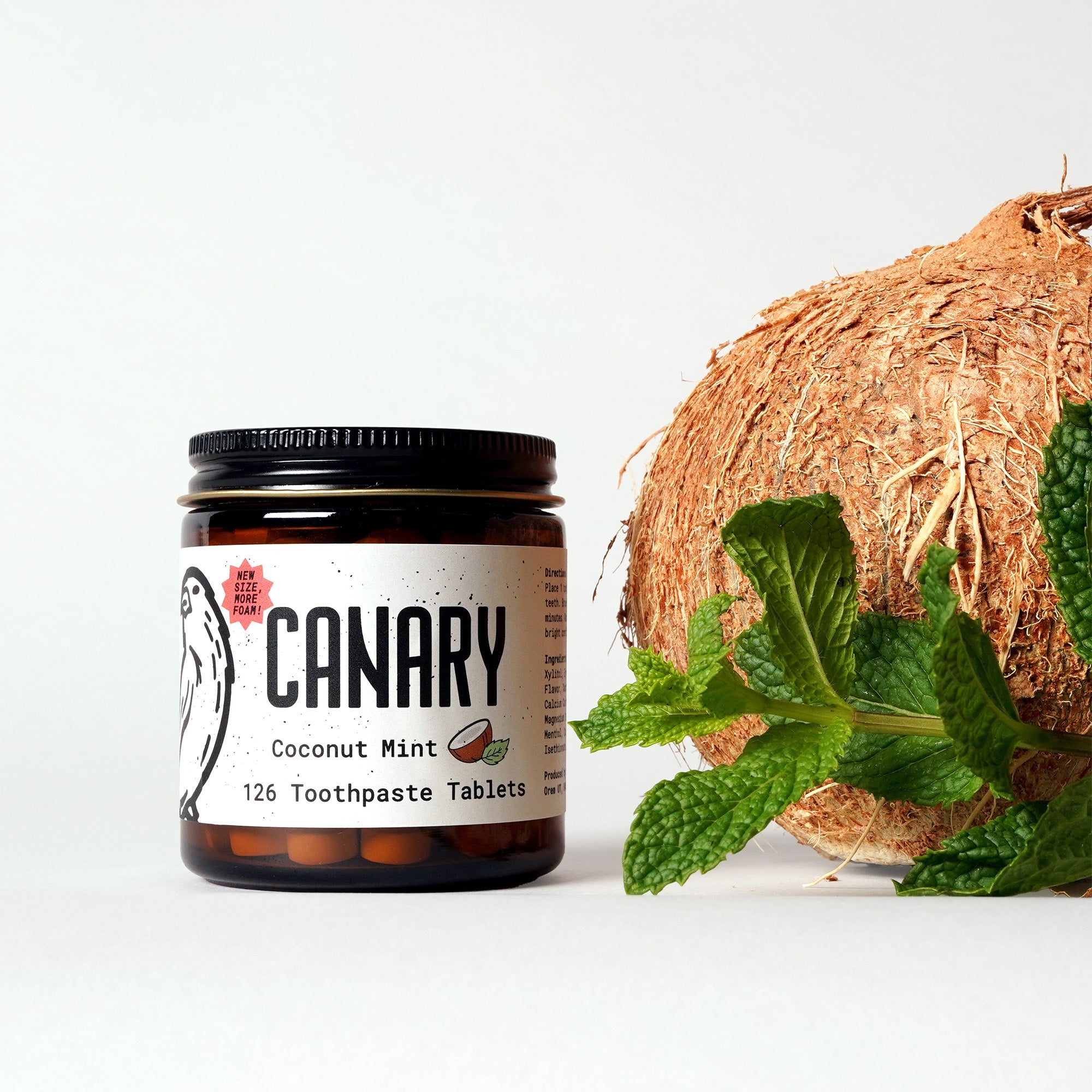 Coconut Mint Toothpaste Tablets