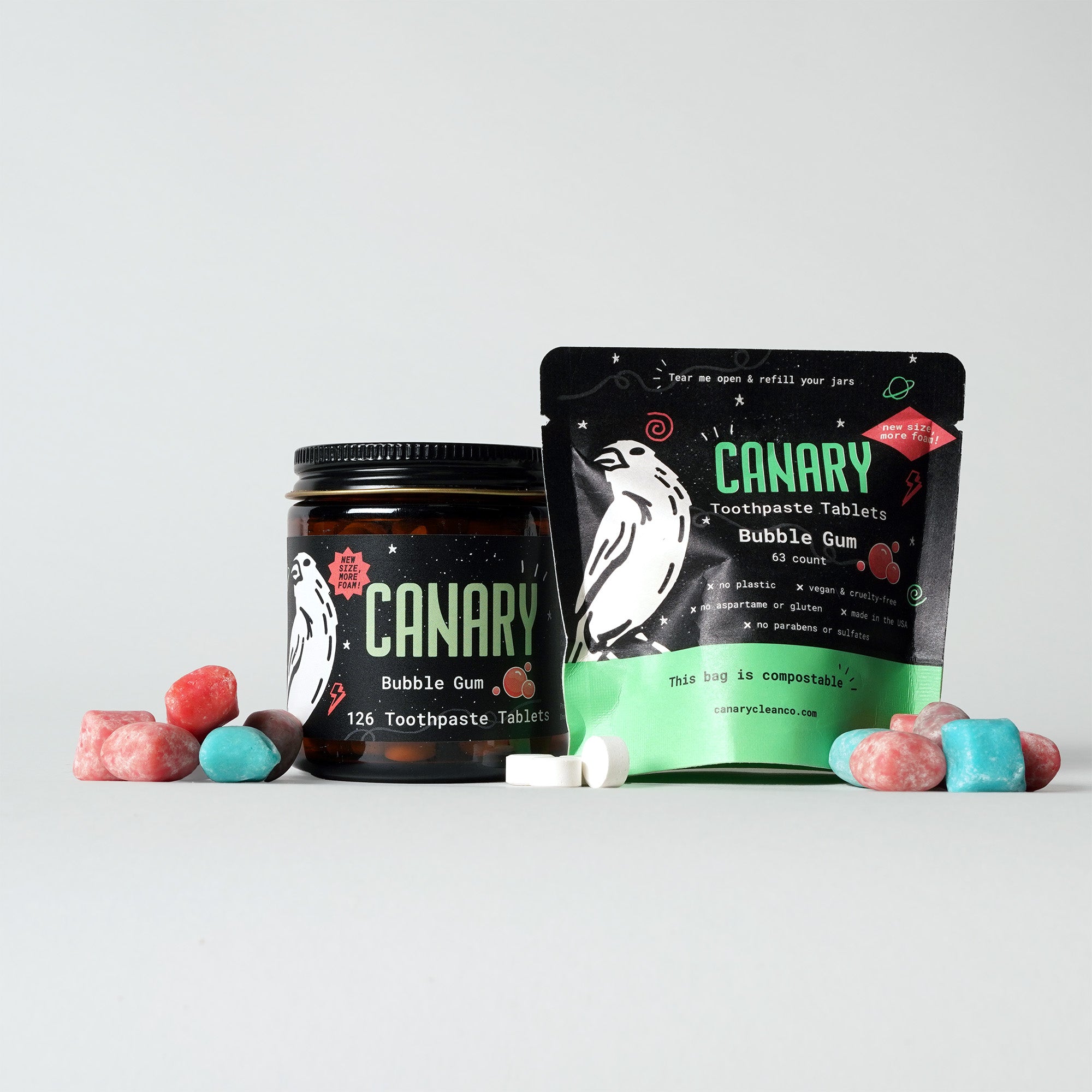 Bubble Gum Toothpaste Tablets