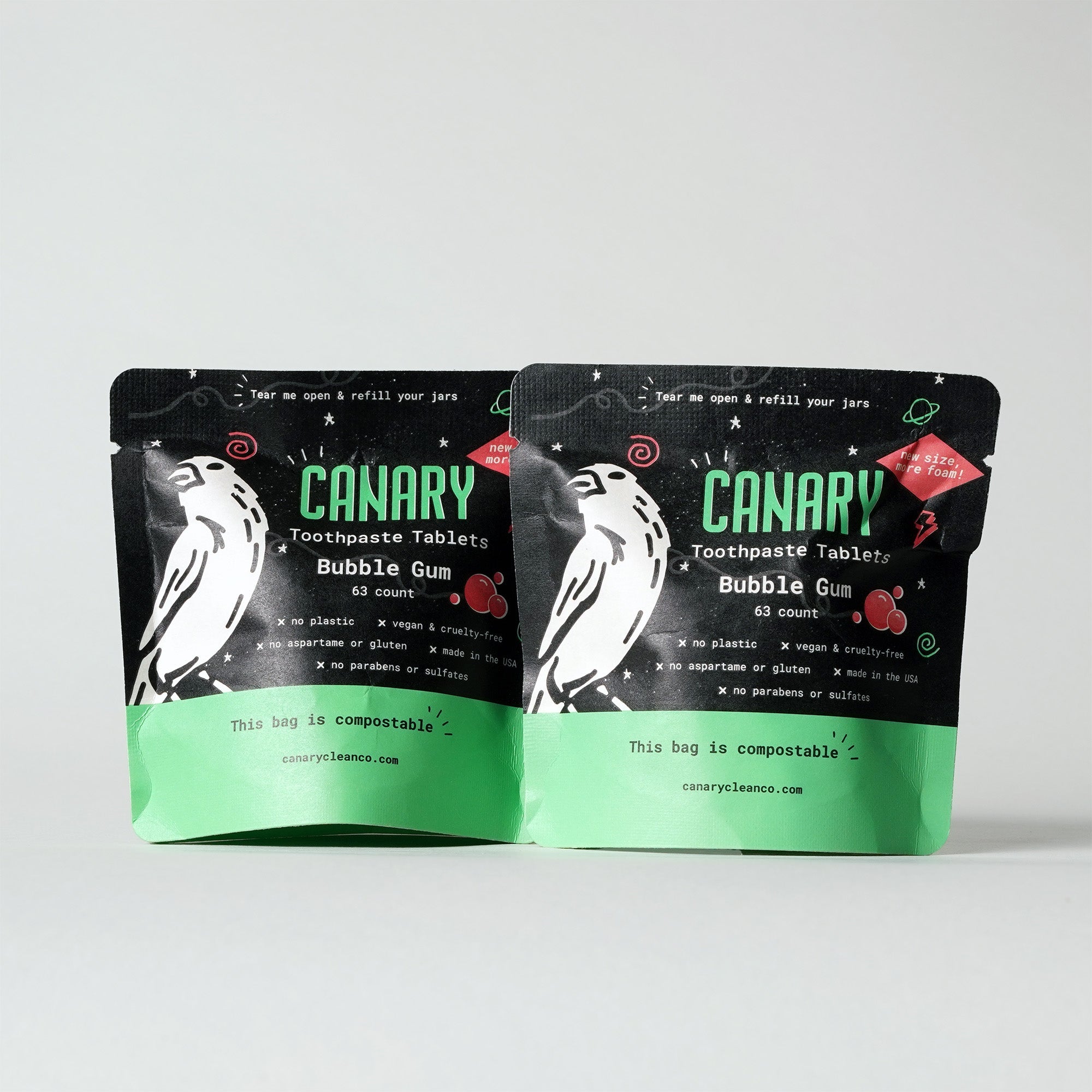 Bubble Gum Toothpaste Tablets