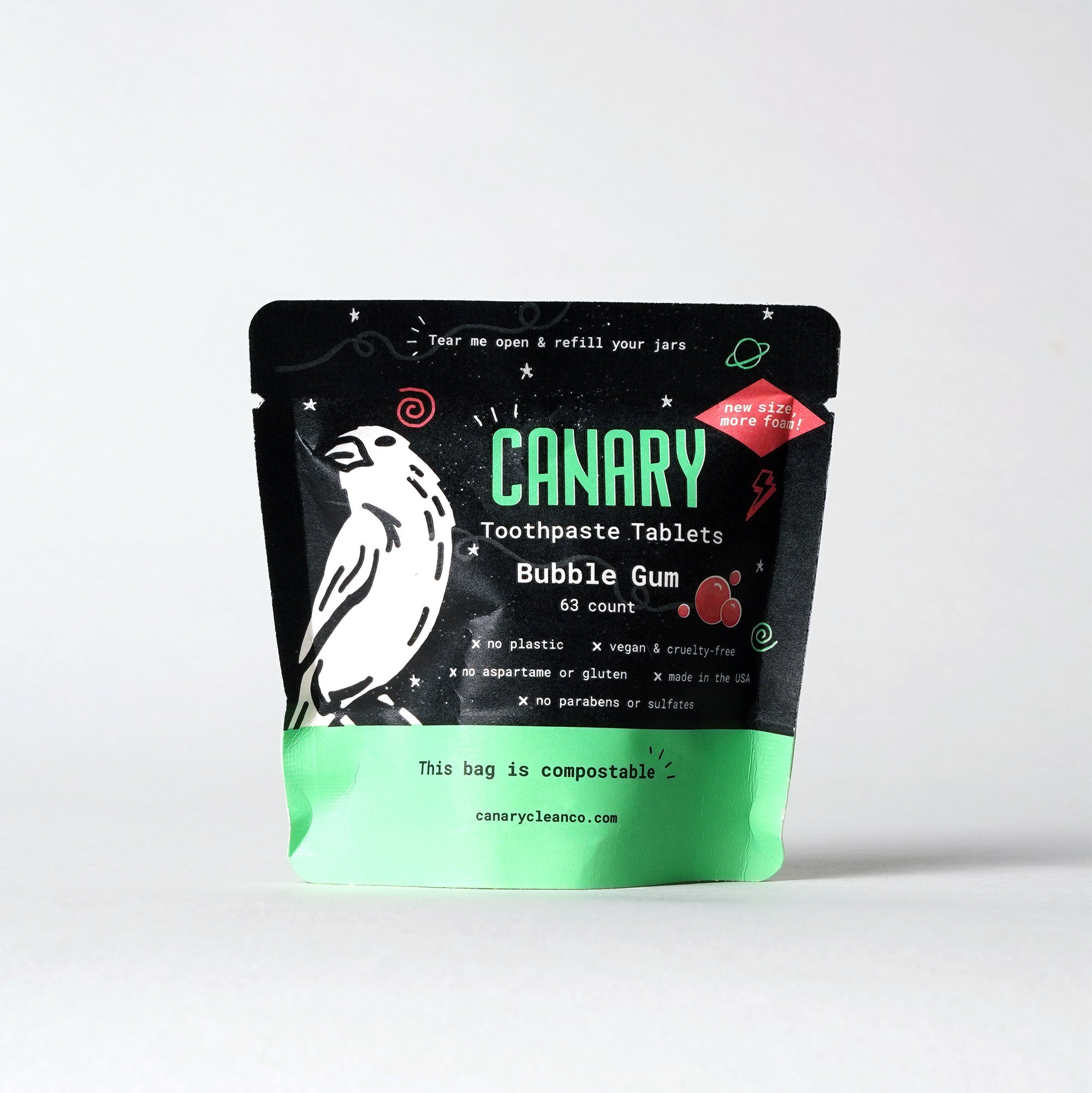 Bubble Gum Toothpaste Tablets