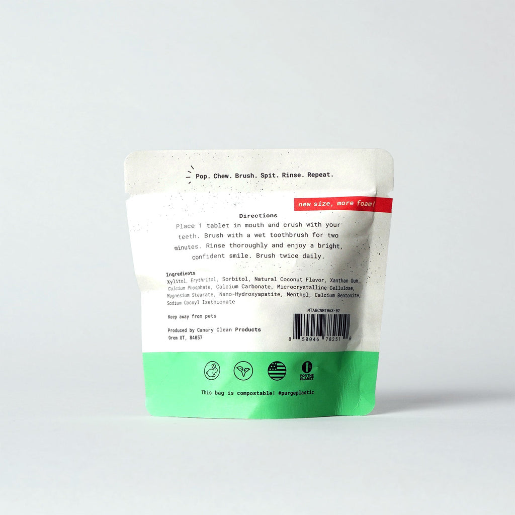 Coconut Mint Toothpaste Tablets