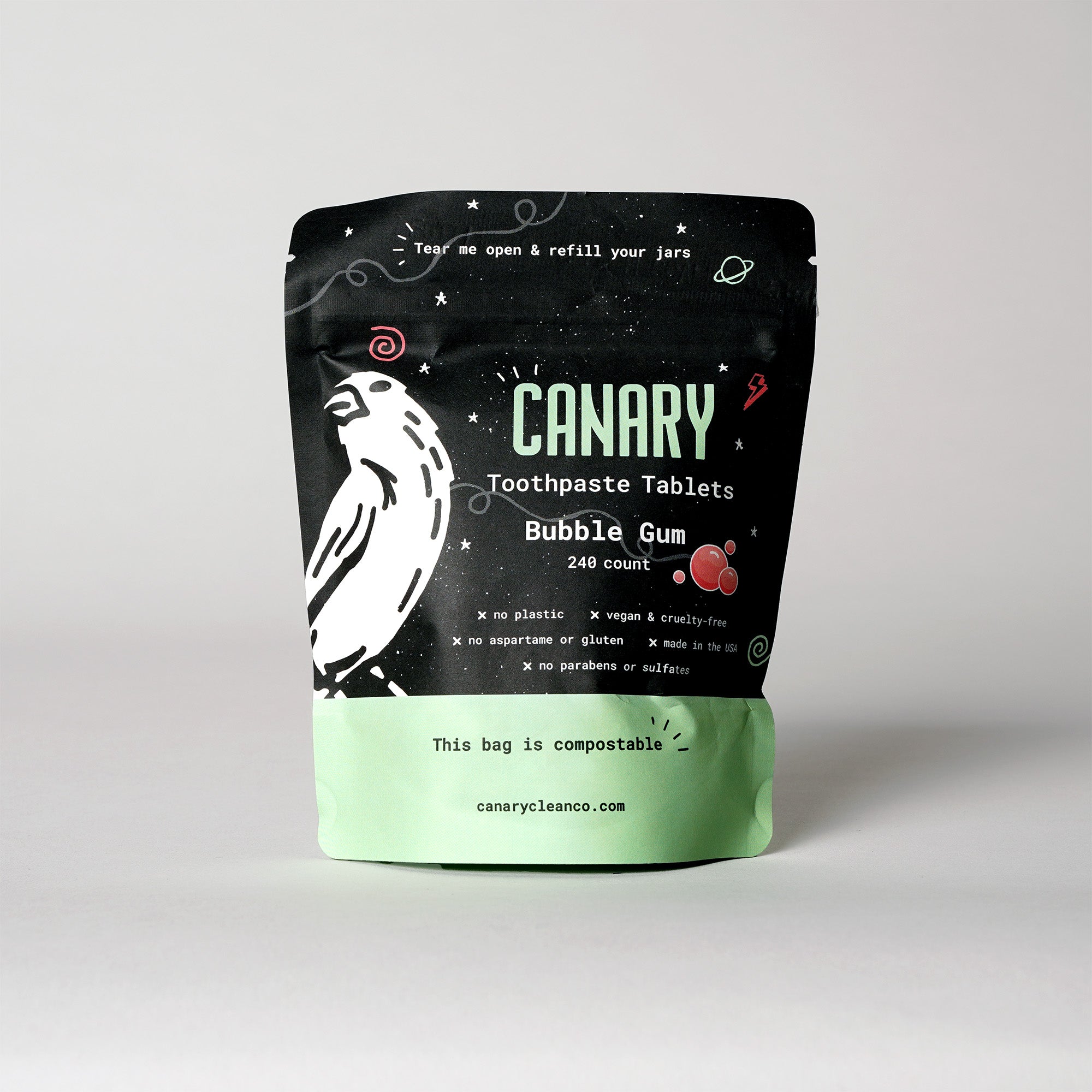 Bubble Gum Toothpaste Tablets