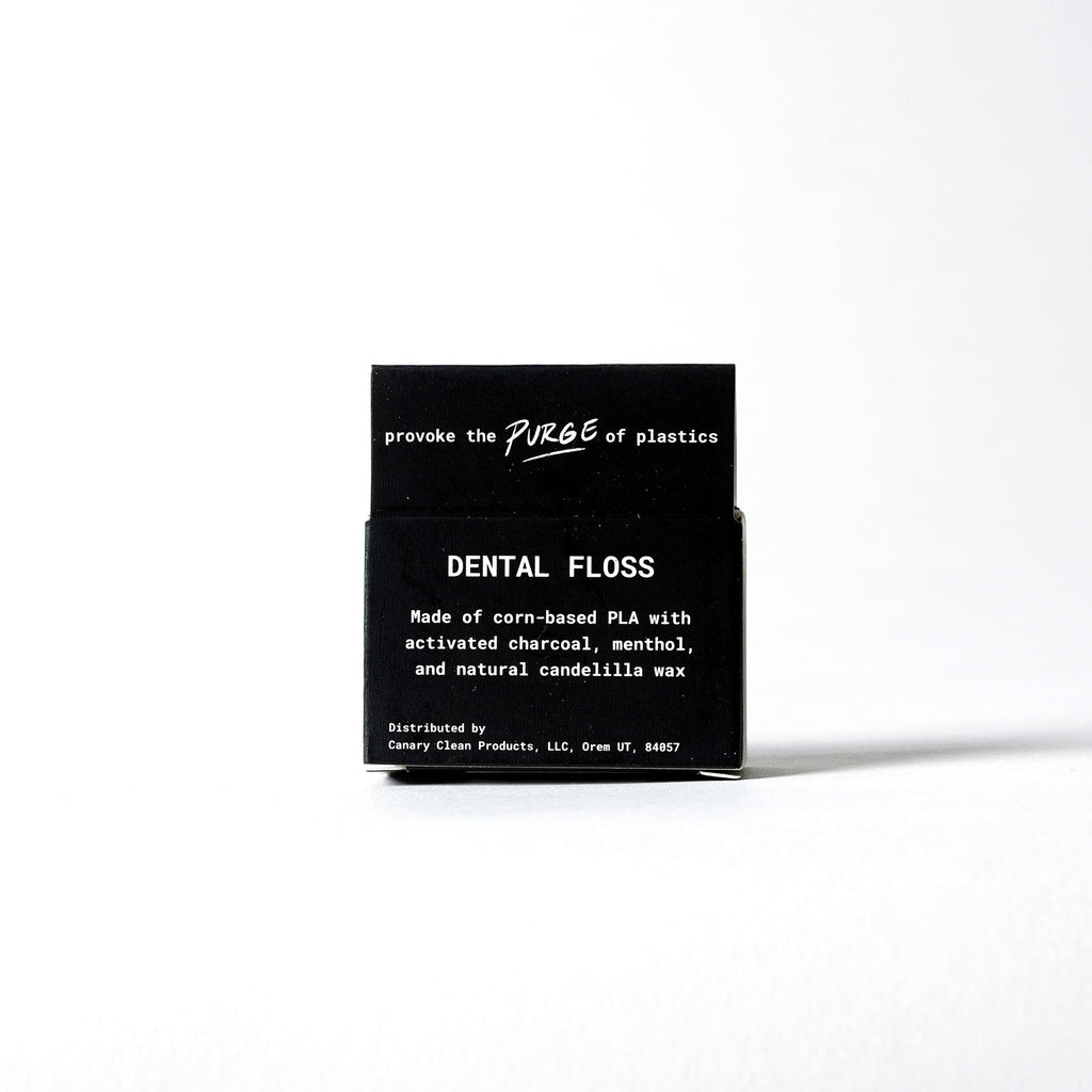 Dental Floss - Charcoal Mint - Plastic-Free and Vegan