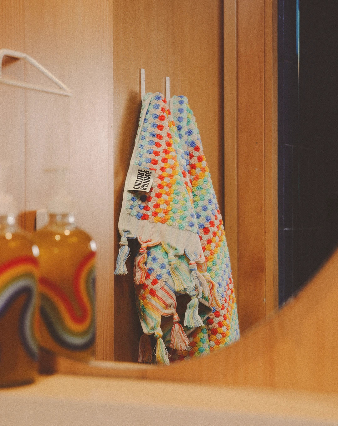 Organic Cosmic Rainbow Towel (Vibrant)