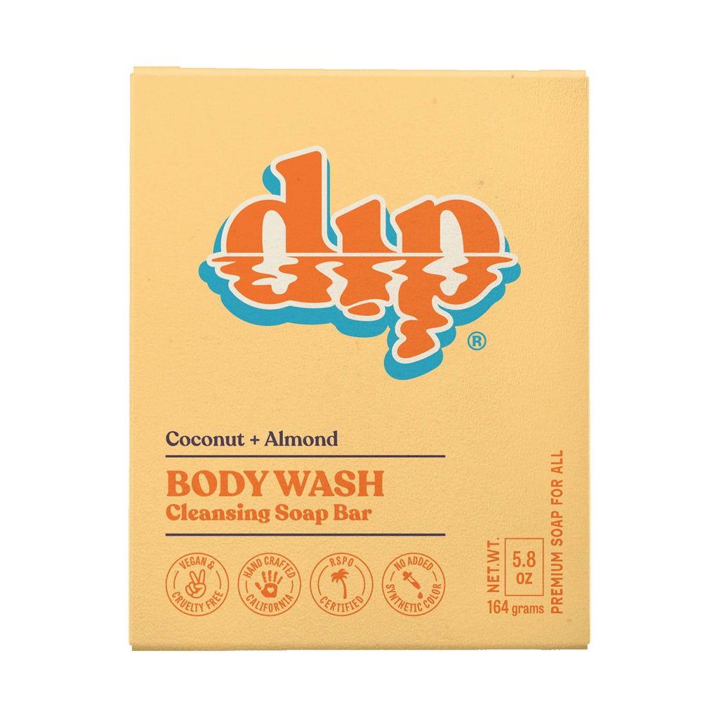 Dip Body Wash Cleansing Soap Bar - Coconut & Almond