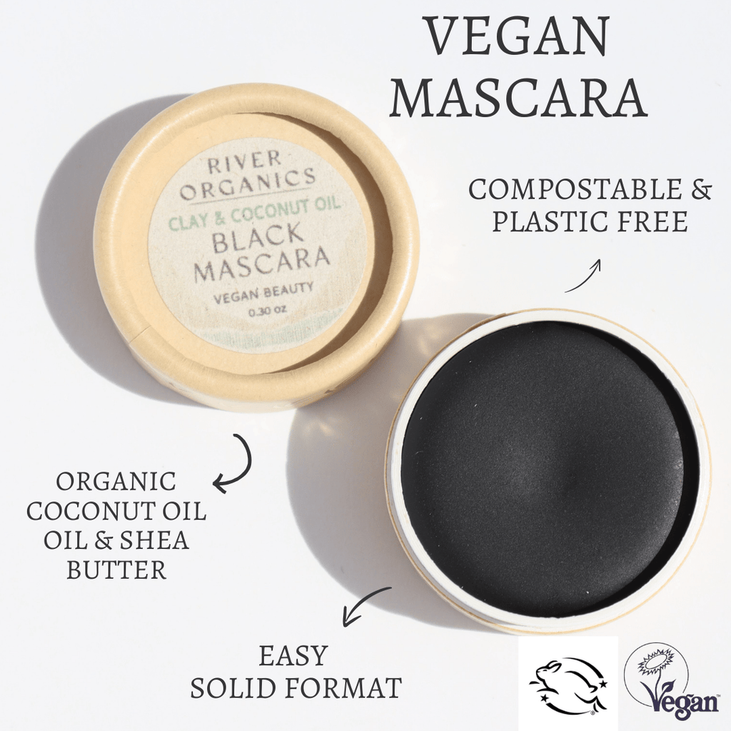 Black Vegan Zero-Waste Mascara