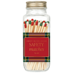 Holiday Red, Green, White Tip Safety Matches - 60 Count, 3.75"