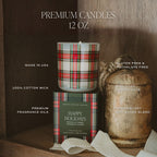 Sugar Cookies Soy Candle - Boxed Tinted Glass Jar - 12 oz