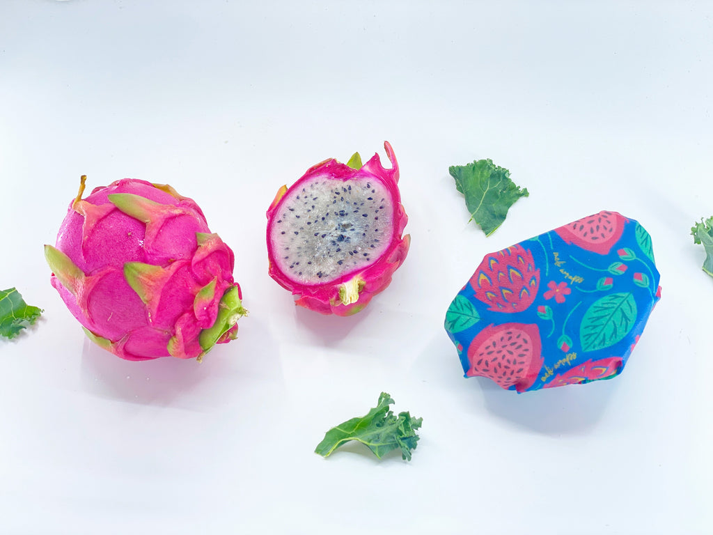 Beeswax Wrap Bulk Roll - Dragonfruit Print