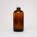 Amber Glass Keeper Bottle with Metal Cap | 16 oz