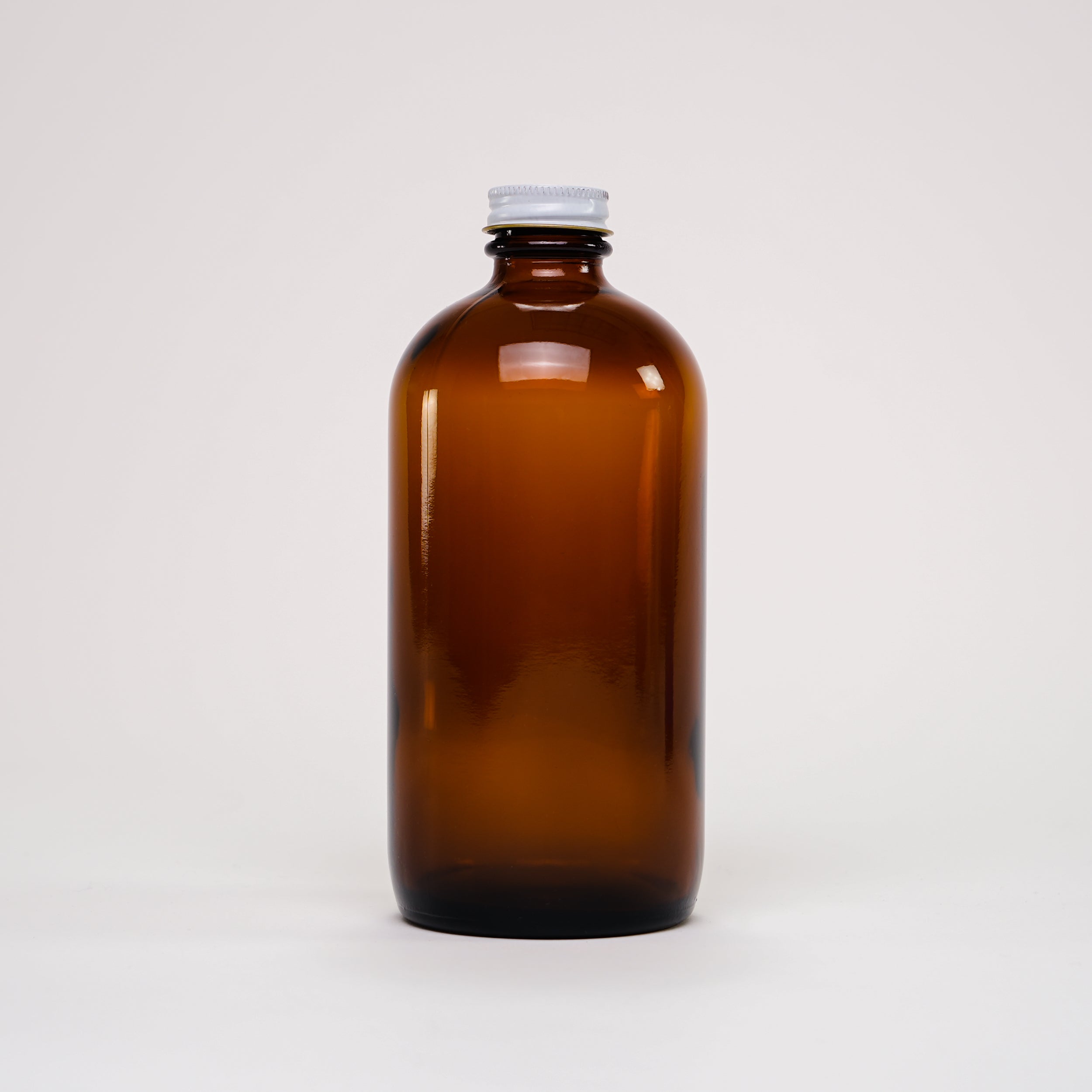 Amber Glass Keeper Bottle with Metal Cap | 16 oz