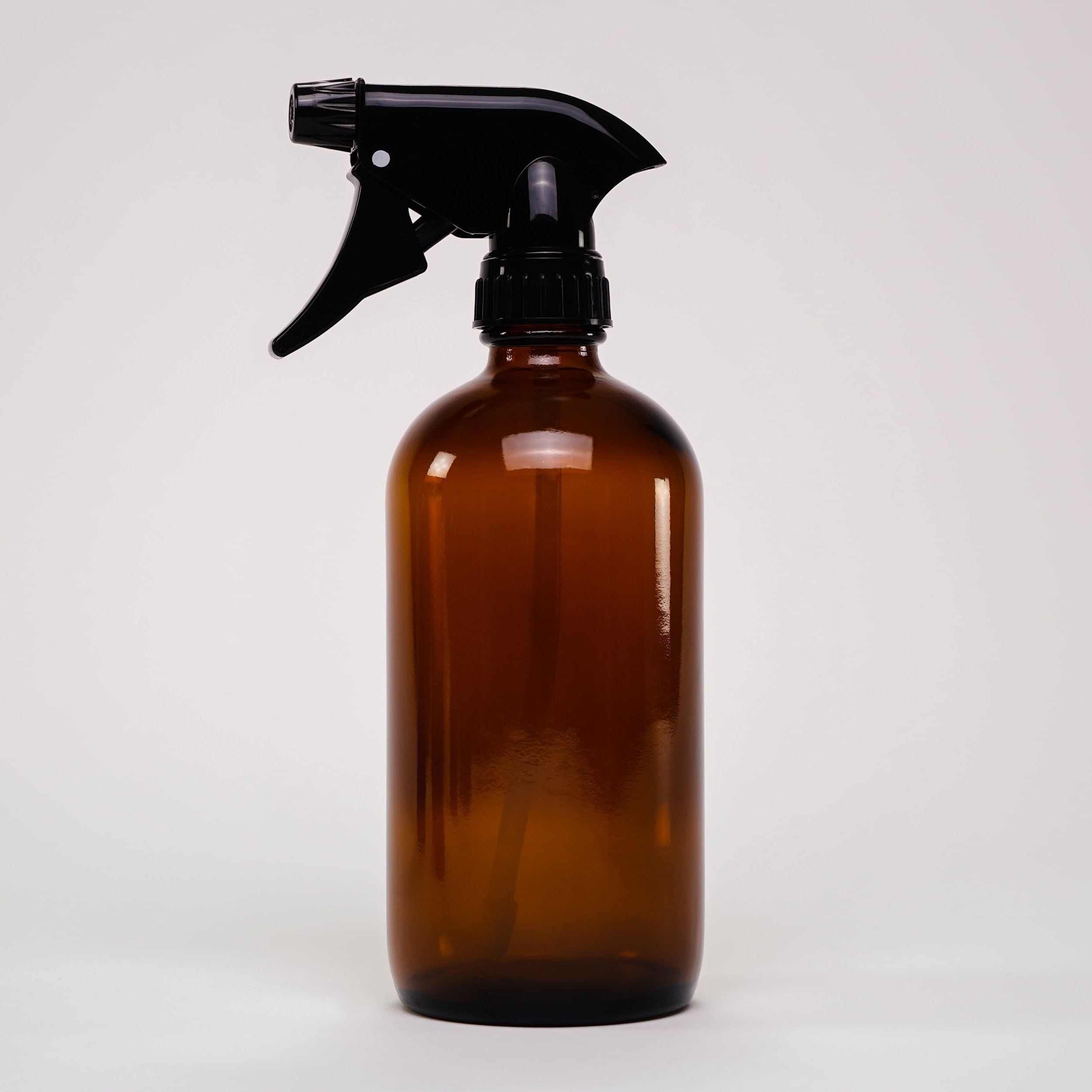 Amber Glass Keeper Bottle with Trigger Spray Nozzle | 16 oz