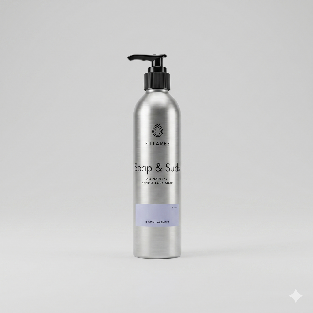 Soap & Suds - Metal Bottle 8 oz