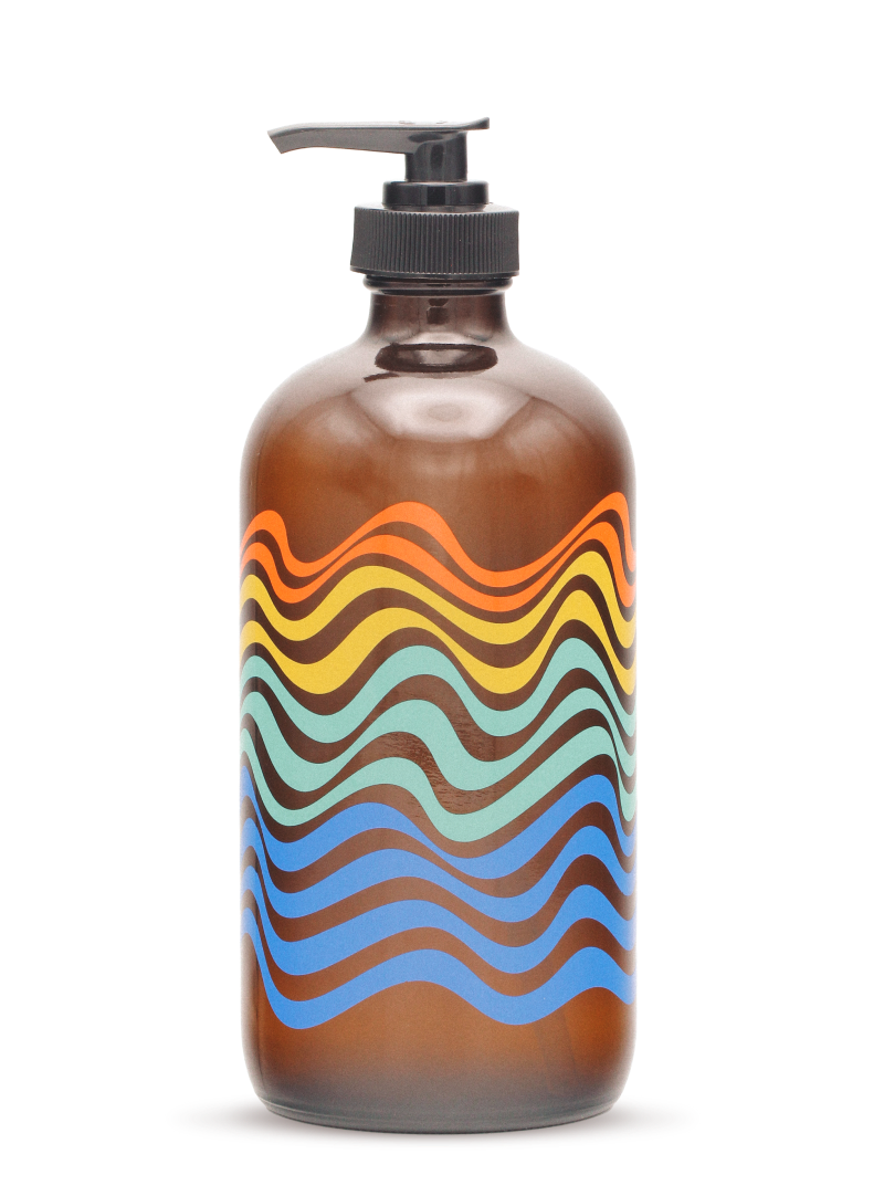 Mind and Body Wash Refillable Glass