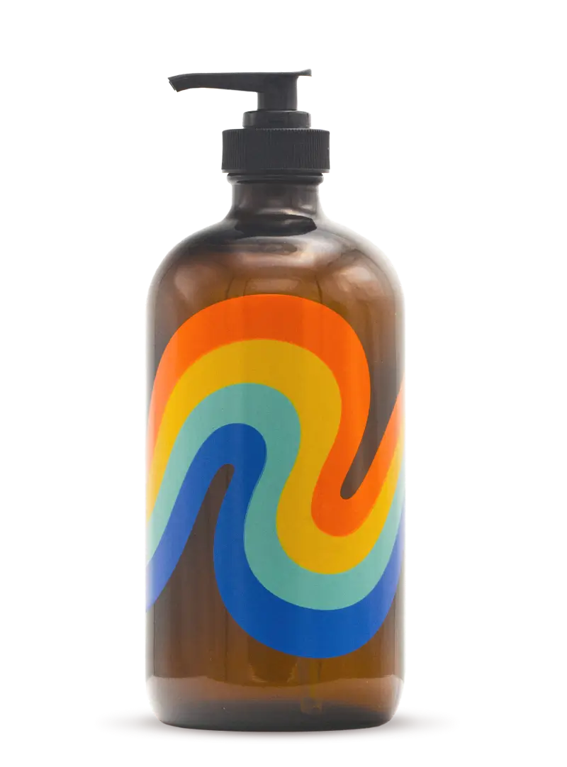 Mind and Body Wash Refillable Glass