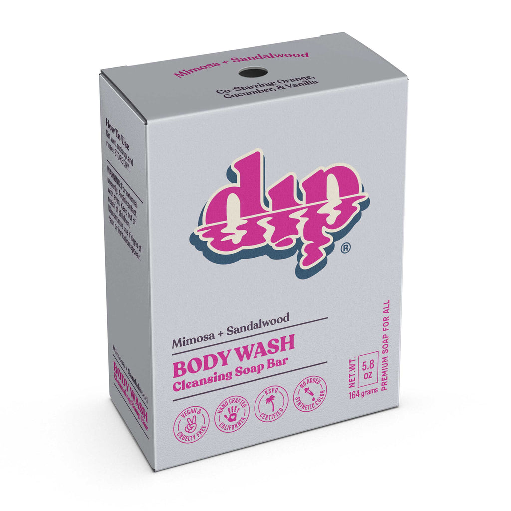 Dip Body Wash Cleansing Soap Bar - Mimosa & Sandalwood