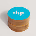 Mini Dip Bamboo Travel Case with Coaster : Blue