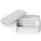 Draining Aluminum Bar Soap Travel Tin