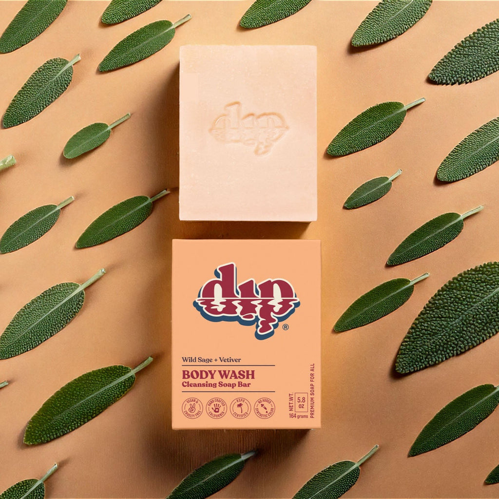 Dip Body Wash Cleansing Soap Bar - Wild Sage & Vetiver
