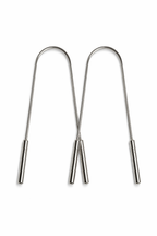 Stainless Steel Tongue Scraper – Ayurvedic Oral Detox Tool for Fresh Breath & Bad Breath Relief