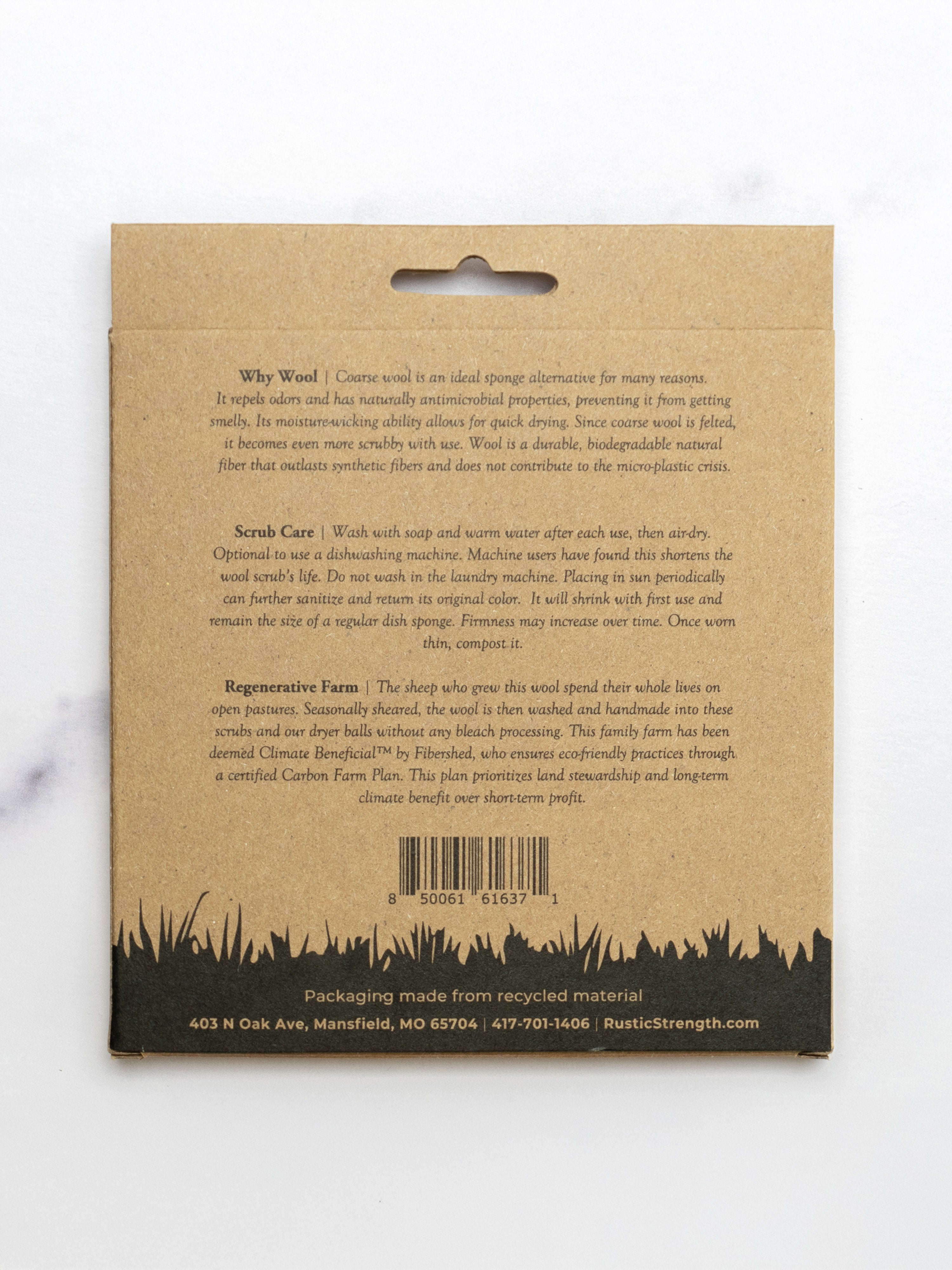 Sustainable Wool Scrub