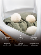 Jumbo Wool Dryer Balls ( 3 pack )
