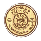 Natural Deodorant Paste - Cucumber & Green Tea - Sensitive Skin - Aluminum Free - Baking Soda Free - 2.5 oz