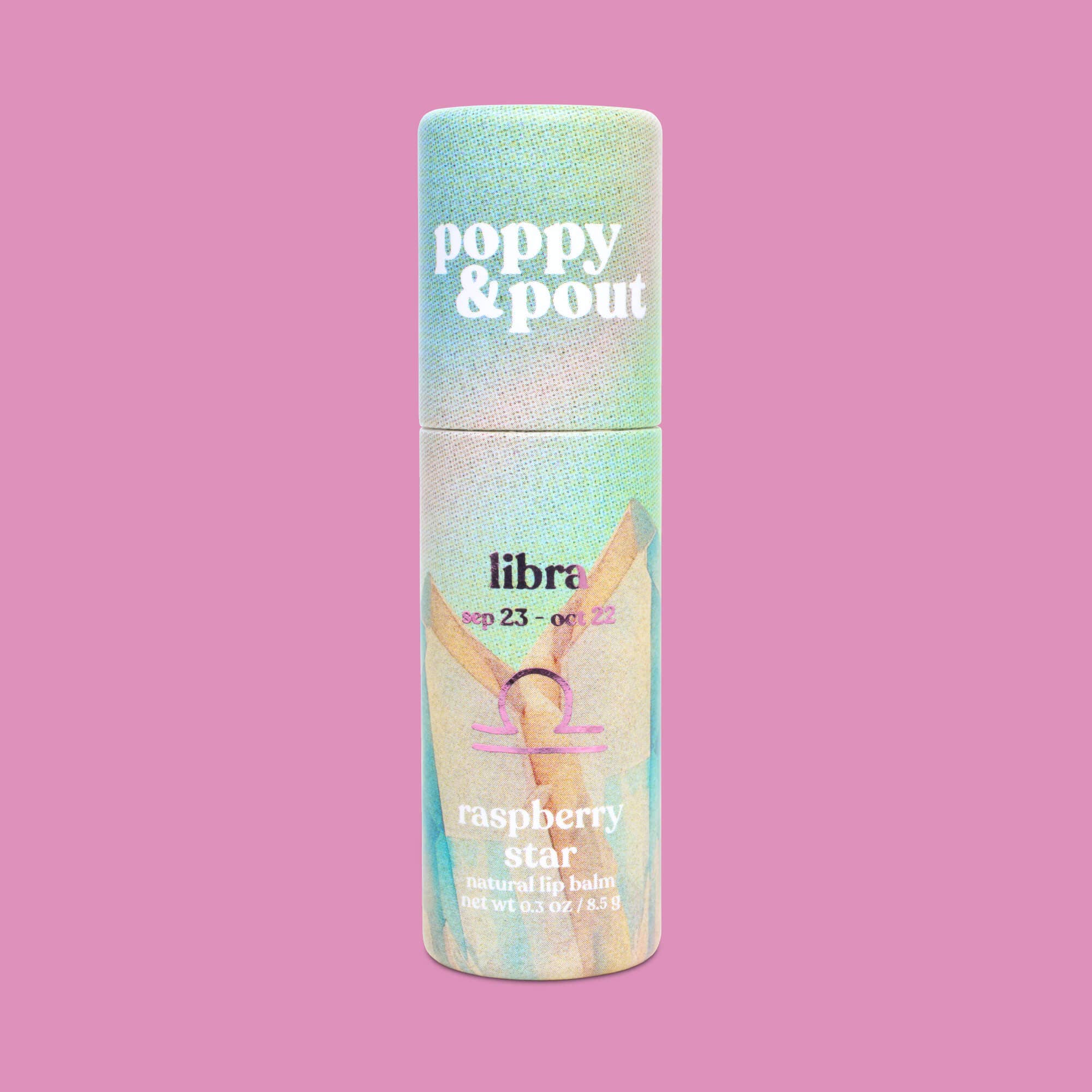 Lip Balm, Zodiac, Libra Raspberry Star