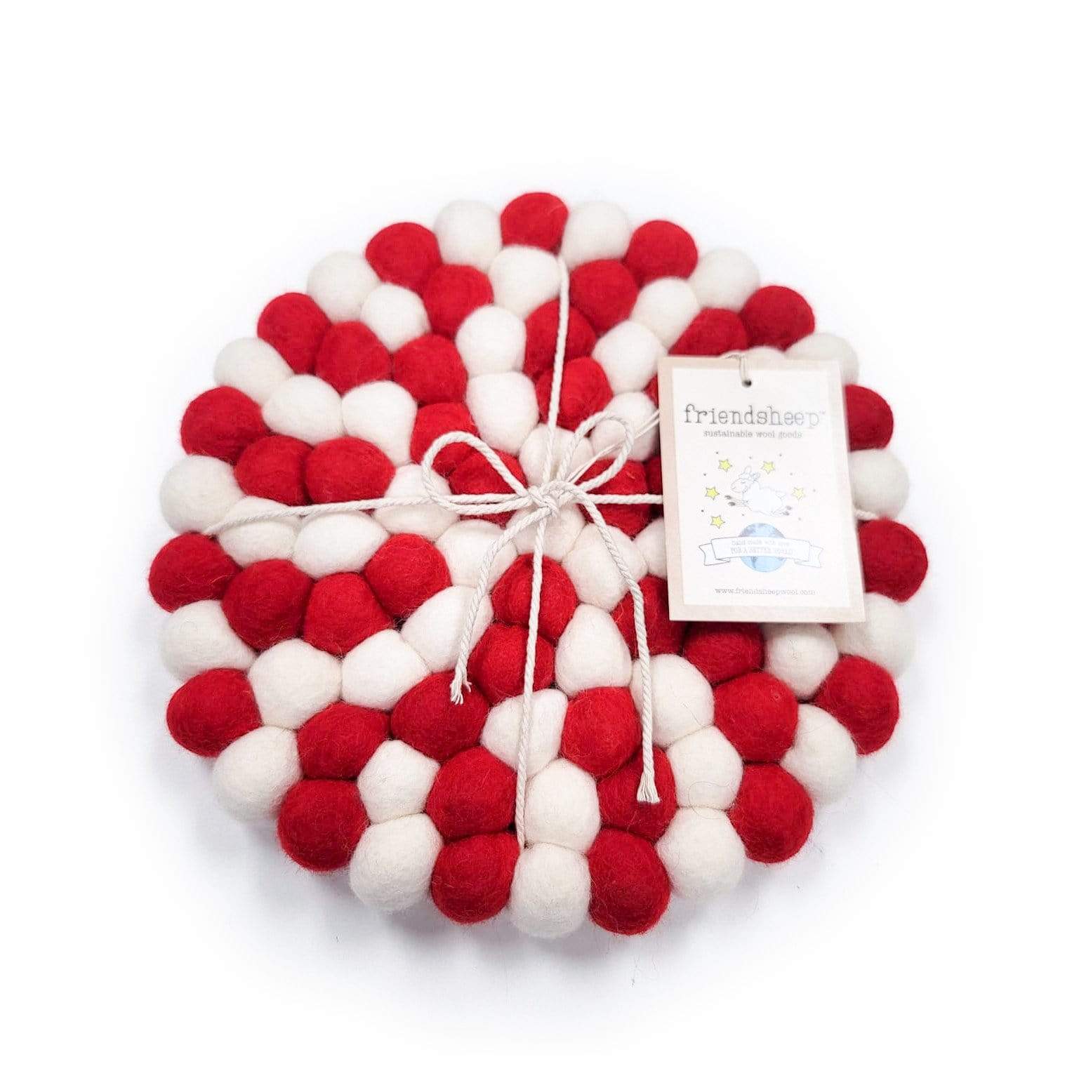 Candy Cane Eco Coasters/Trivets