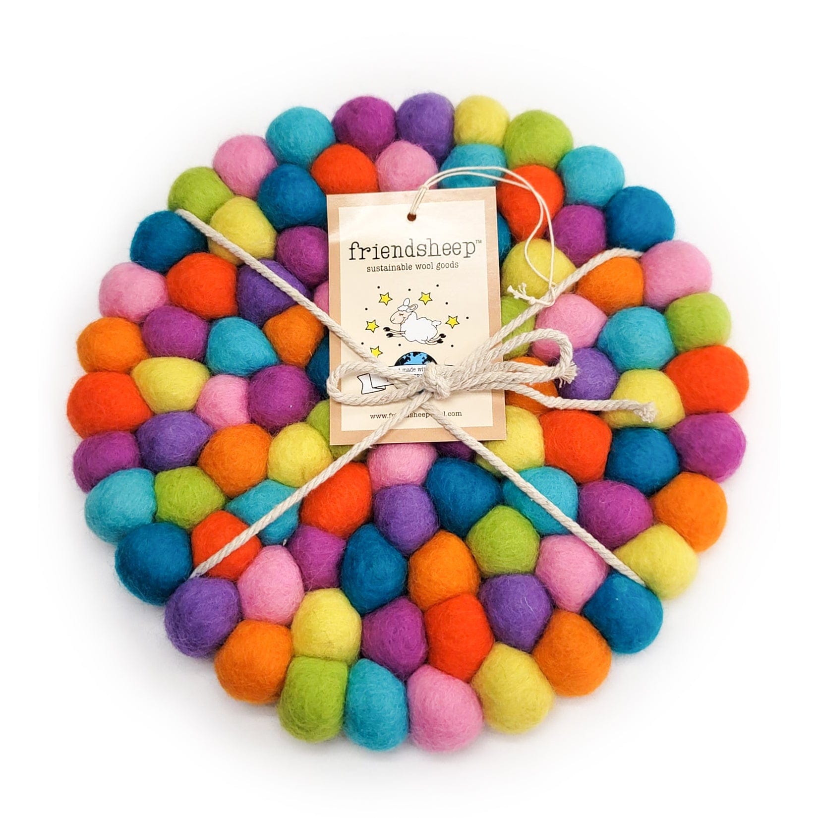 Shiny Happy Rainbow Eco Coasters/Trivets