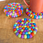 Shiny Happy Rainbow Eco Coasters/Trivets