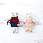 Millie and Nelson Mouse Eco Ornaments