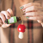 Red Toadstool Ornaments (Mushrooms) - Set of 3