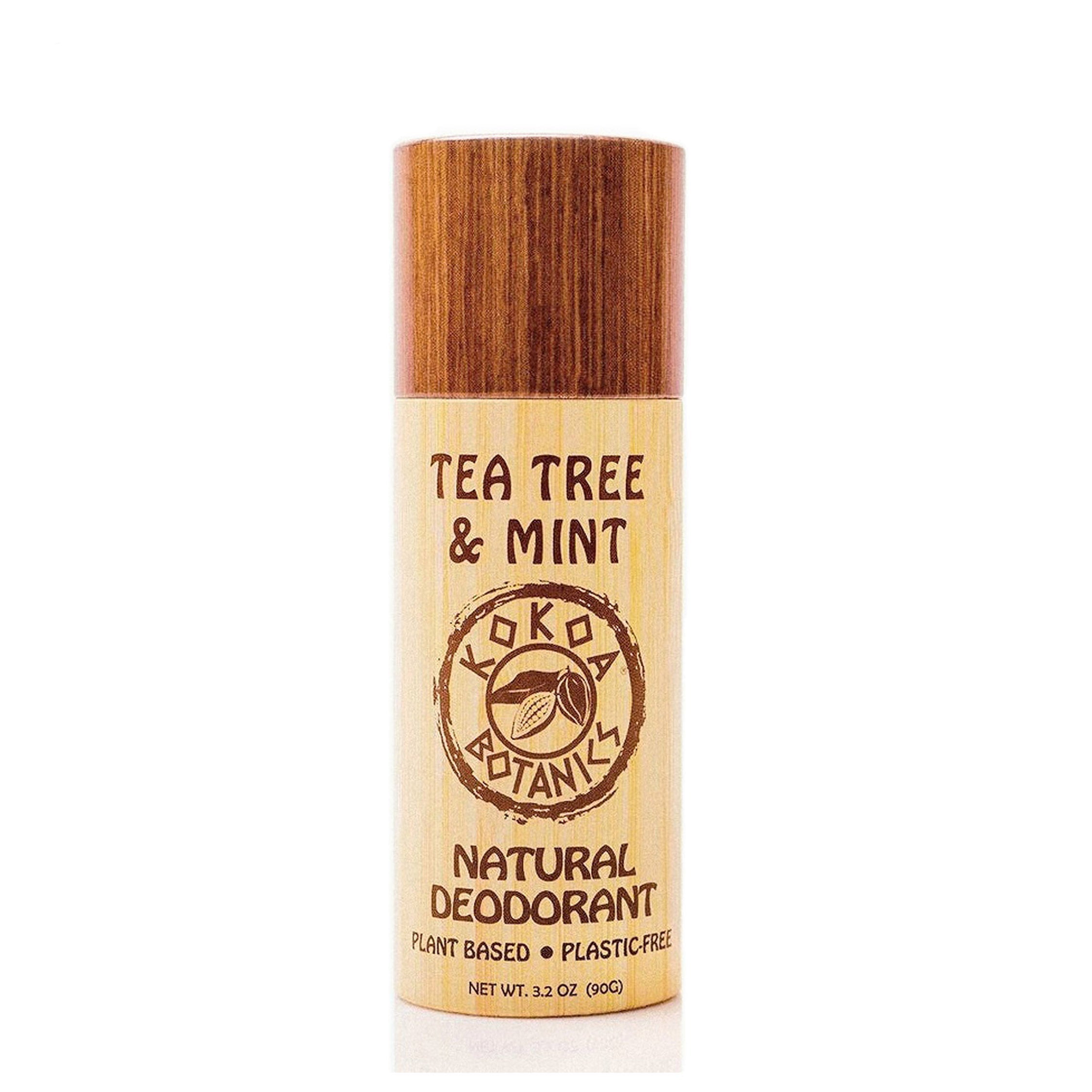 TEA TREE and MINT - Natural Detox Deodorant - Sport- Aluminum-Free - Plastic-Free 3.2 oz