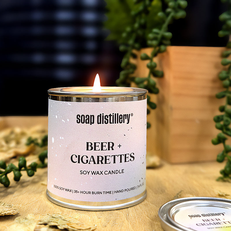 Beer + Cigarettes Soy Wax Candle